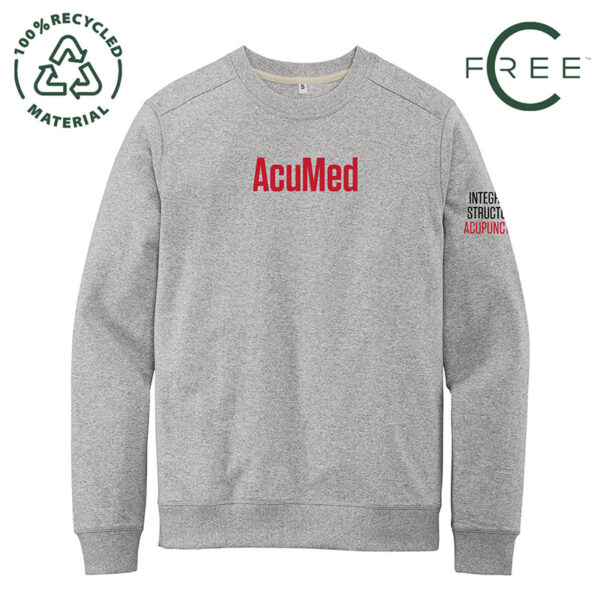 AcuMed Heaher Gray ReFleece Sweatshirt with Recycled and CFree Icons
